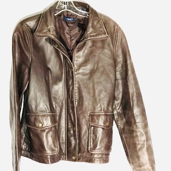 chaps ralph lauren leather jacket